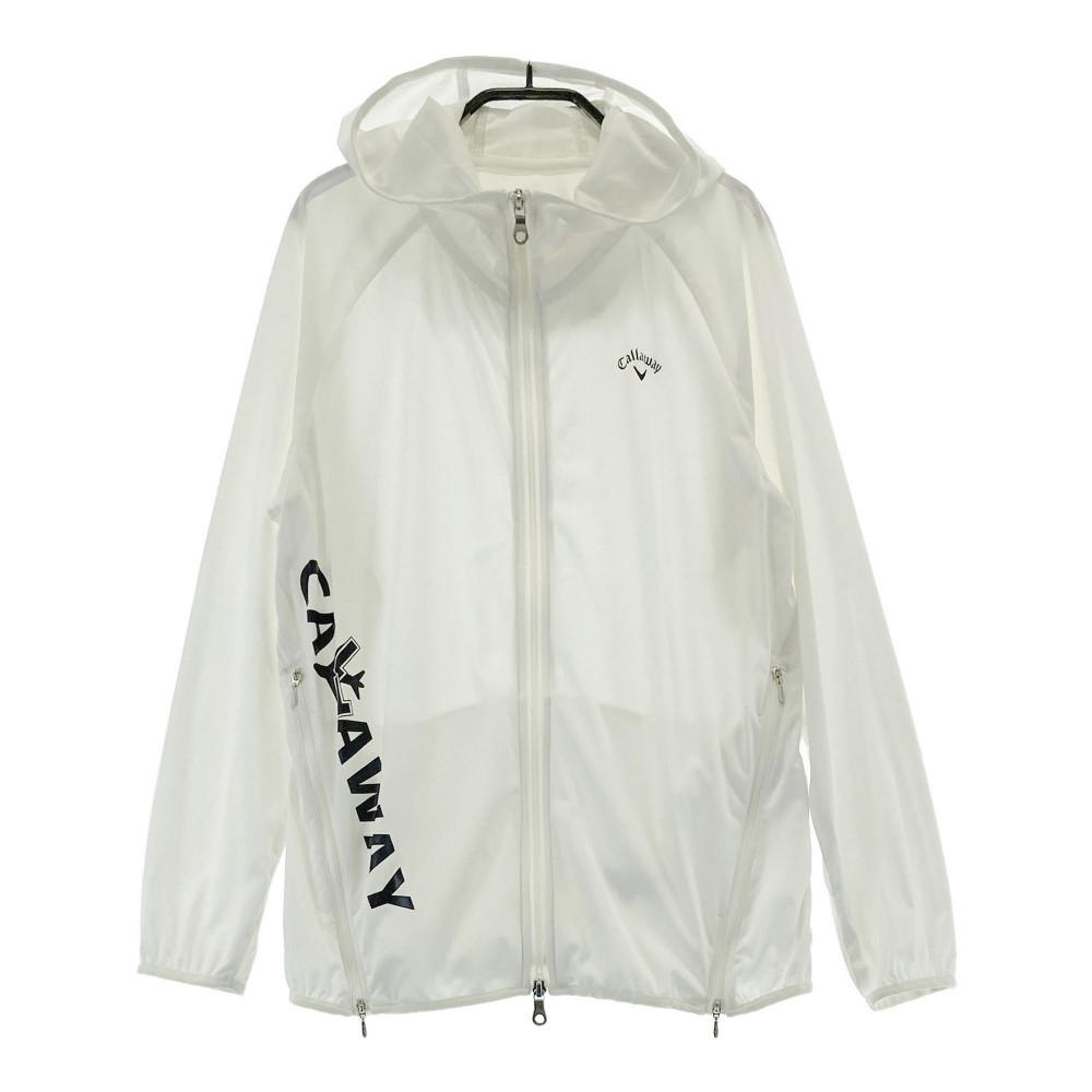 CALLAWAY キャロウェイ ジップパーカー ホワイト系 M 【中古】ゴルフウェア レディース