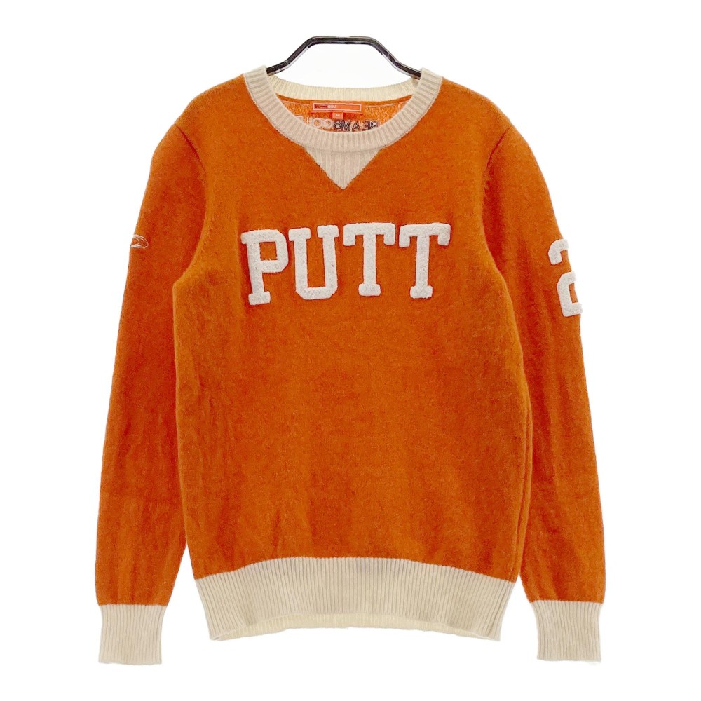 BEAMS GOLF ビームスゴルフ ウール ニットセーター オレンジ系 M 【中古】ゴルフウェア レディース｜中古ゴルフウェア通販STST