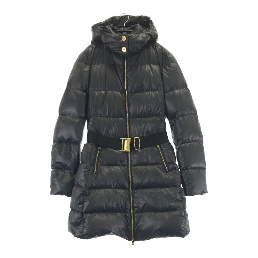 VERSACE ヴェルサーチ ダウンコート ブラック系 38 【中古】レディース