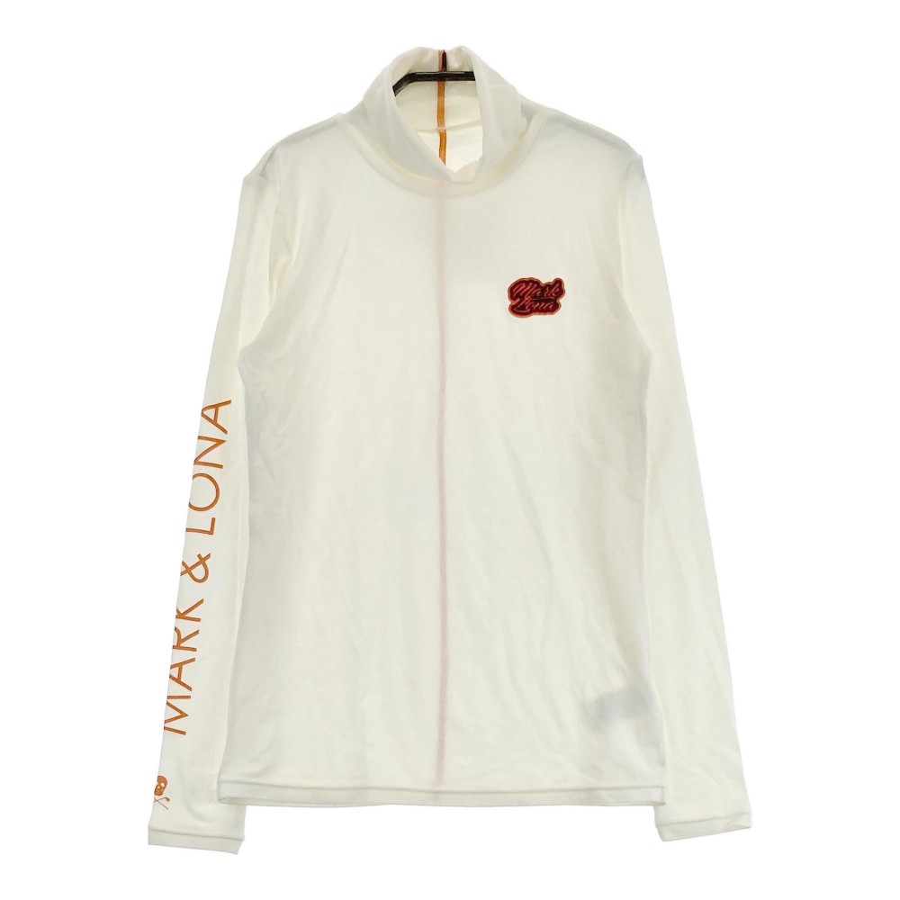 MARK&LONA マークアンドロナ 微起毛 タートルネック 長袖Tシャツ ホワイト系 38 【中古】ゴルフウェア レディース