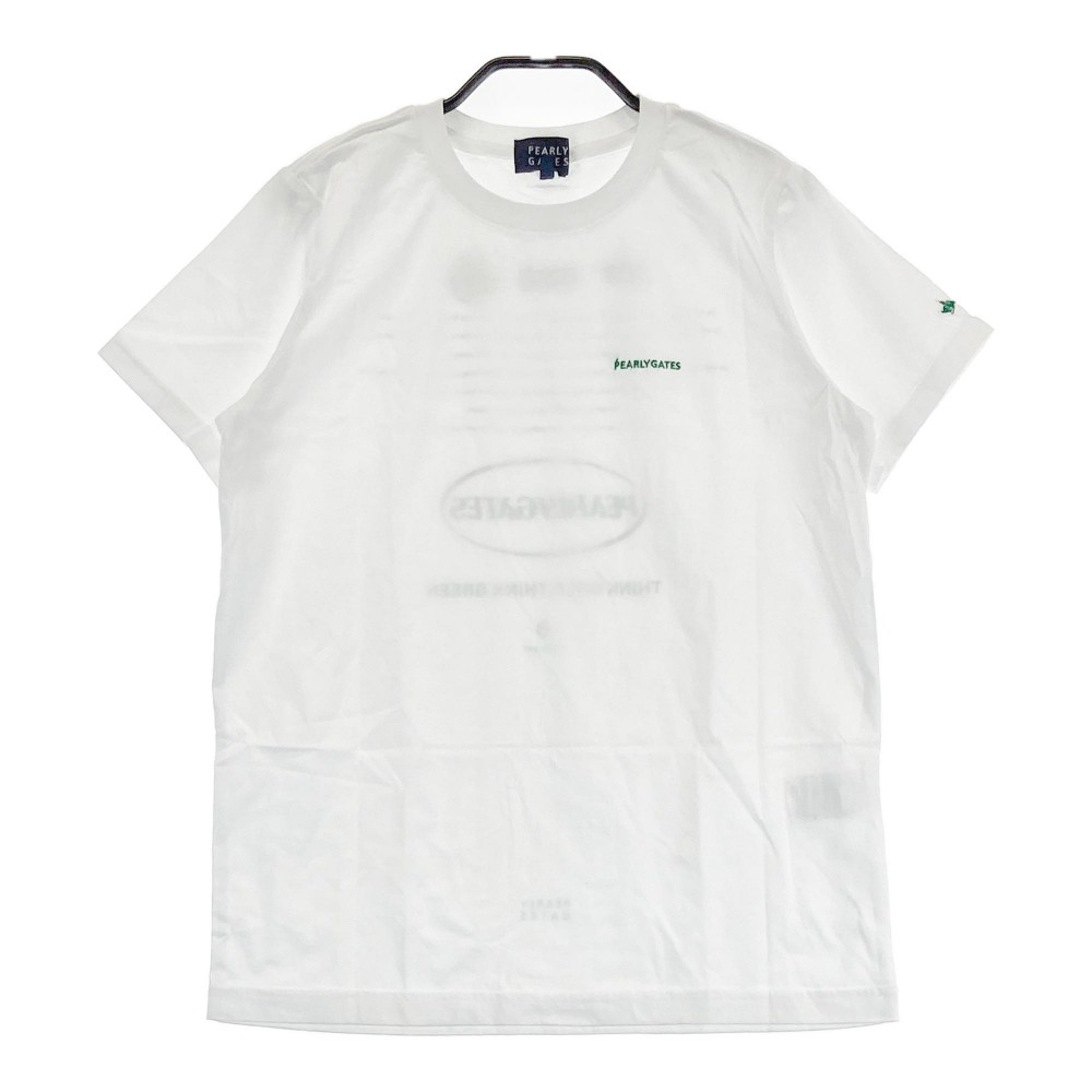 PEARLY GATES パーリーゲイツ 半袖Tシャツ ホワイト系 0 【中古】ゴルフウェア レディース