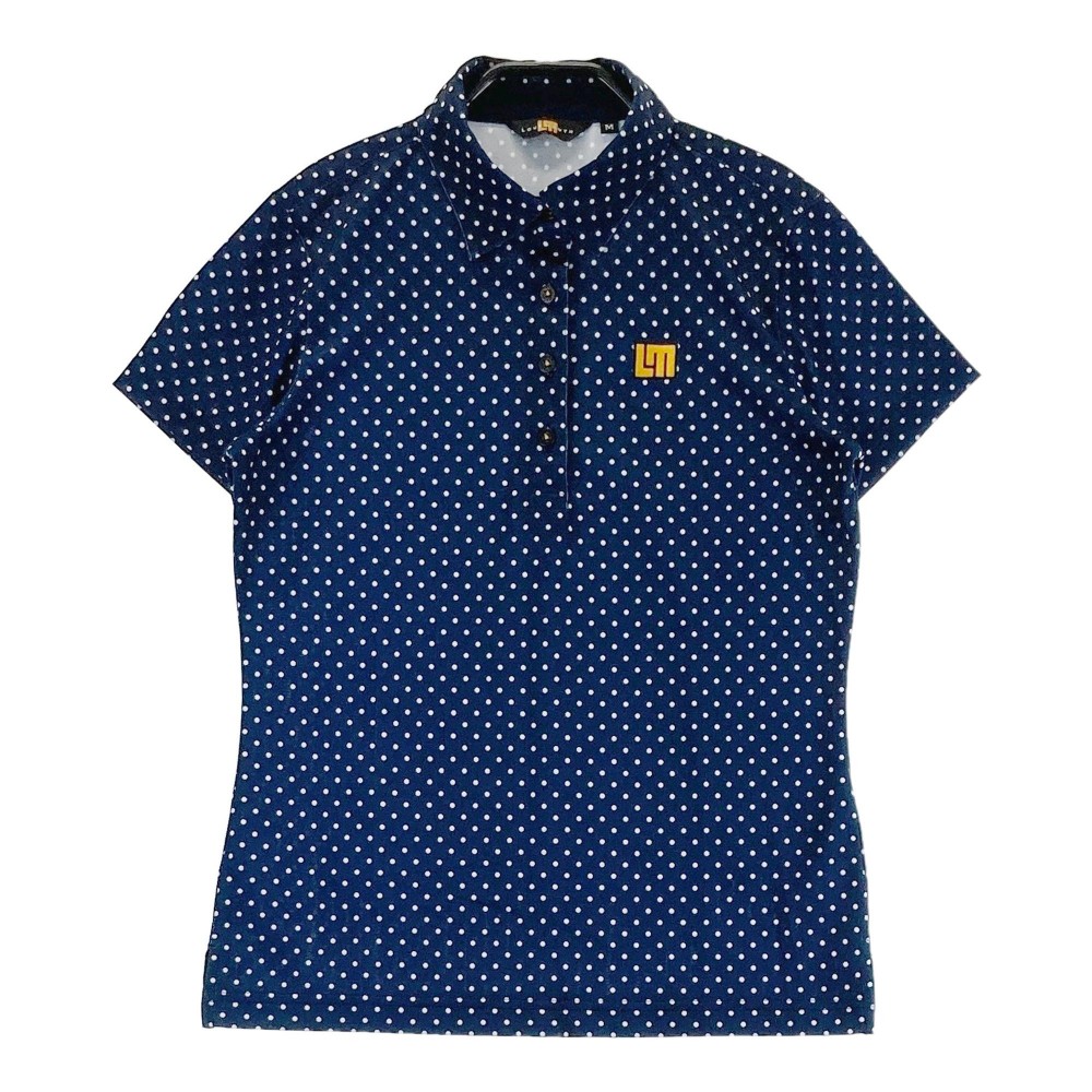 LOUD MOUTH ラウドマウス 半袖ポロシャツ ドット柄 ネイビー系 M 【中古】ゴルフウェア レディース 4,224円