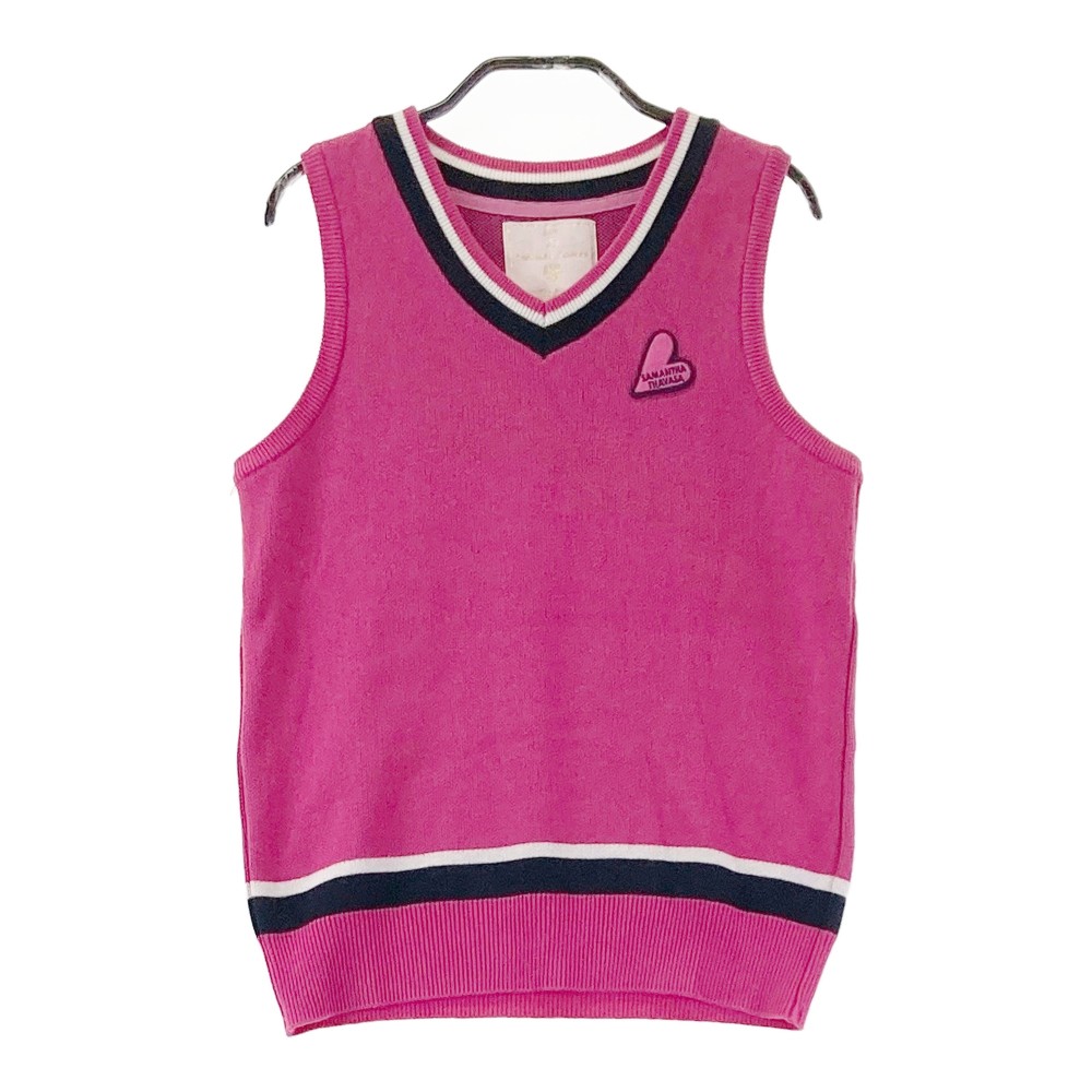 楽天市場】サマンサタバサ UNDER25 ダウンベスト ピンク フードファー