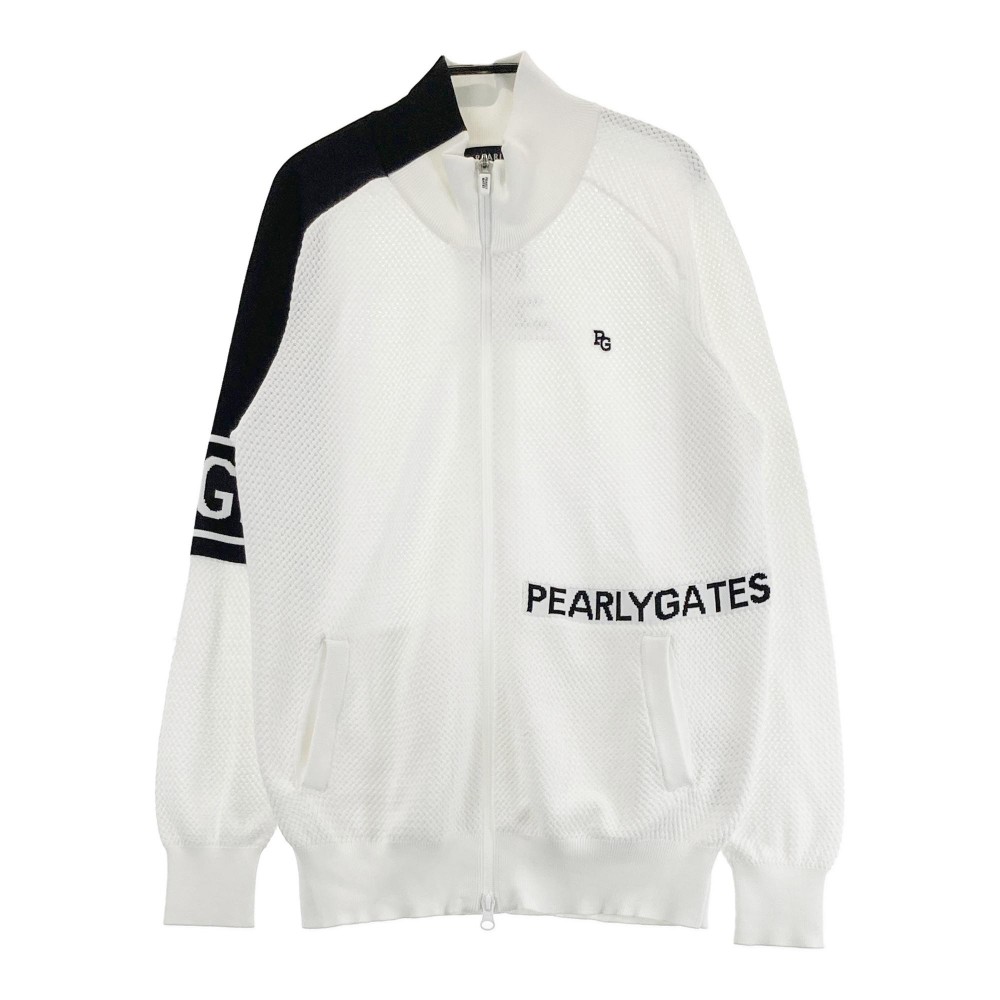 PEARLY GATES パーリーゲイツ 2023年モデル ニット ジップジャケット ホワイト系 2 【中古】ゴルフウェア レディース|中古ゴルフウェア通販STST