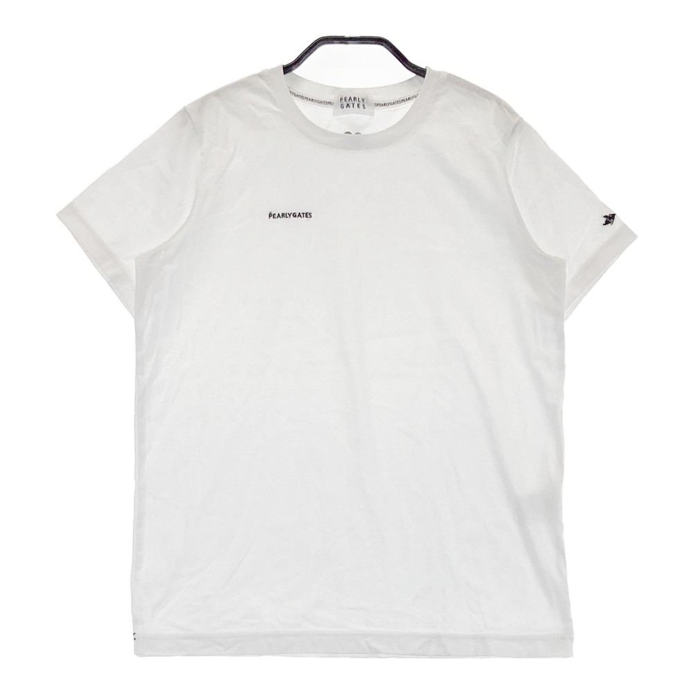 PEARLY GATES パーリーゲイツ 半袖Tシャツ ホワイト系 0 【中古】ゴルフウェア レディース