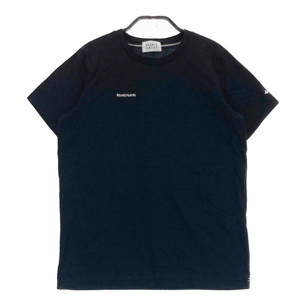 PEARLY GATES パーリーゲイツ 半袖Tシャツ ネイビー系 0 【中古】ゴルフウェア レディース
