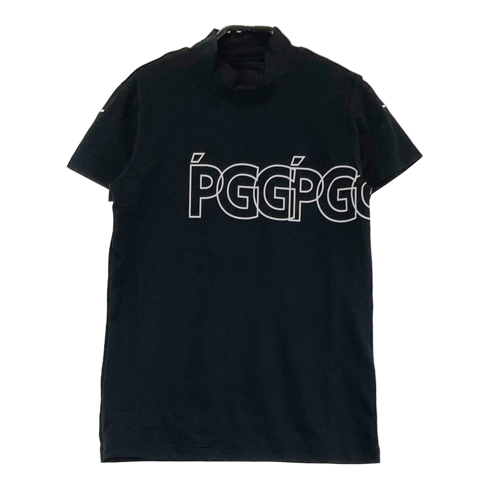 PGG PEARLY GATES パーリーゲイツ 2024年モデル ハイネック 半袖Tシャツ ロゴパネル ブラック系 0 【中古】ゴルフウェア レディース｜中古ゴルフウェア通販STST 16,870円