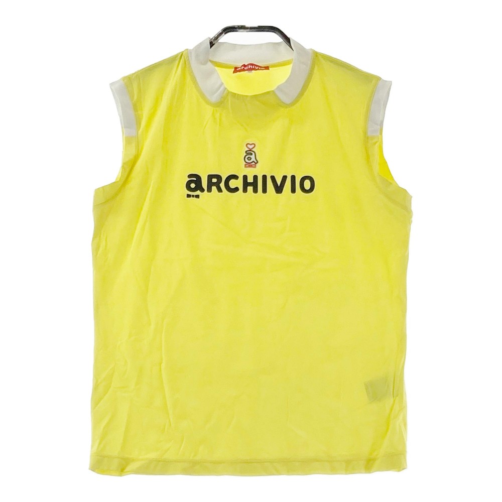ARCHIVIO アルチビオ ノースリーブシャツ イエロー系 38 【中古】ゴルフウェア レディース