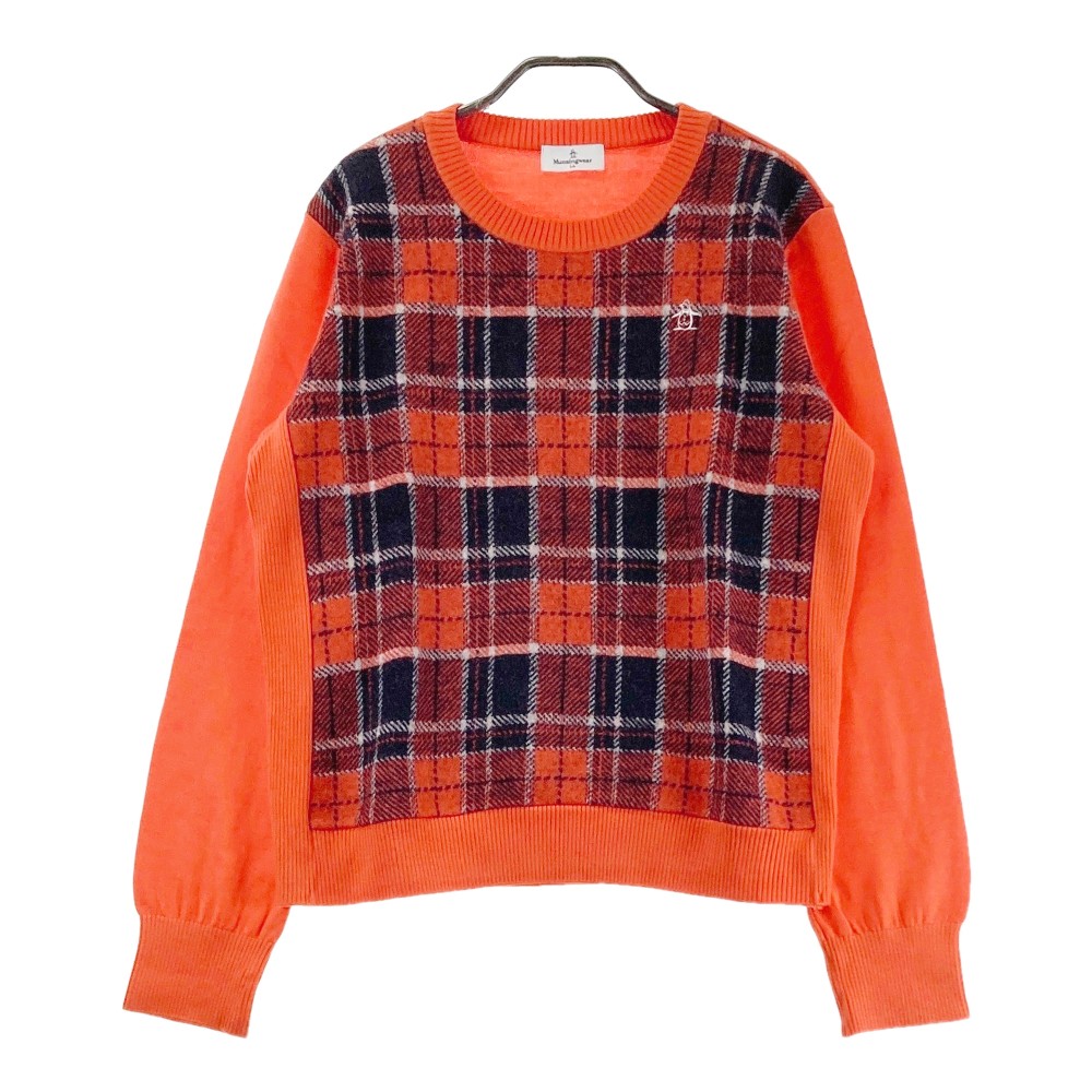 楽天市場】MUNSING WEAR マンシングウェア ニットセーター 総柄 レッド