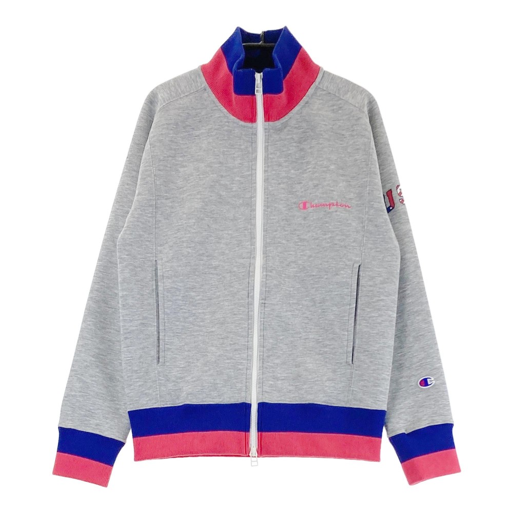 CHAMPION GOLF チャンピオンゴルフ スウェットジップジャケット グレー系 SMALL 【中古】ゴルフウェア レディース