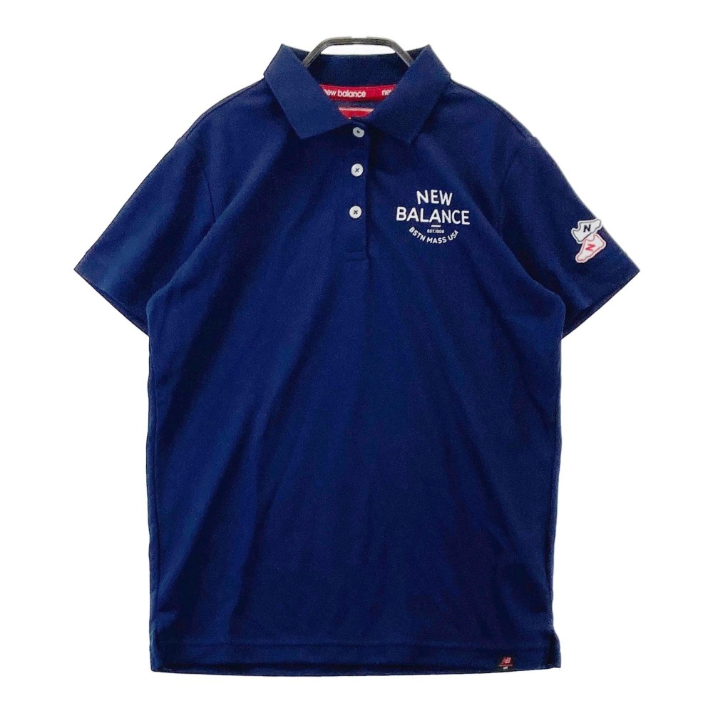 NEW BALANCE GOLF ニューバランス 半袖ポロシャツ ネイビー系 1 【中古】ゴルフウェア レディース