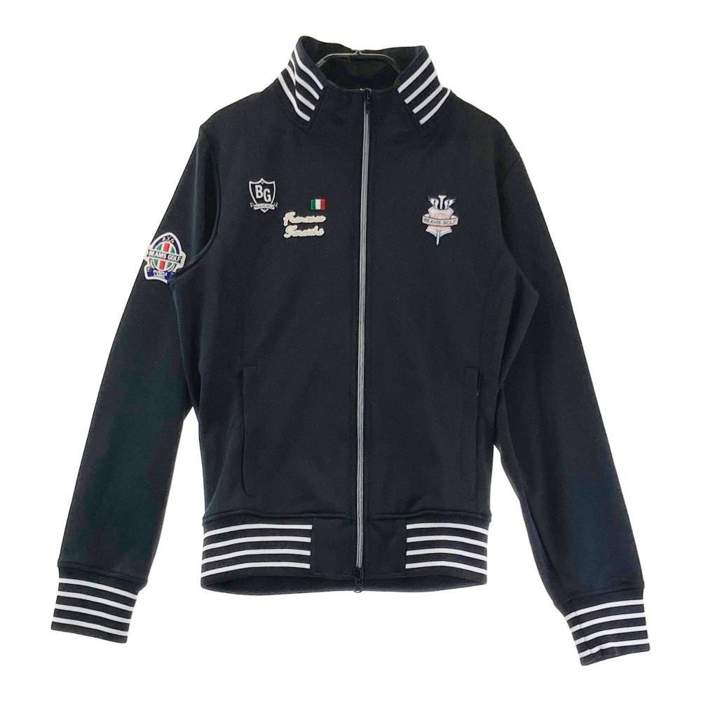 BEAMS GOLF ビームスゴルフ ジップジャケット ブラック系 M 【中古】ゴルフウェア レディース