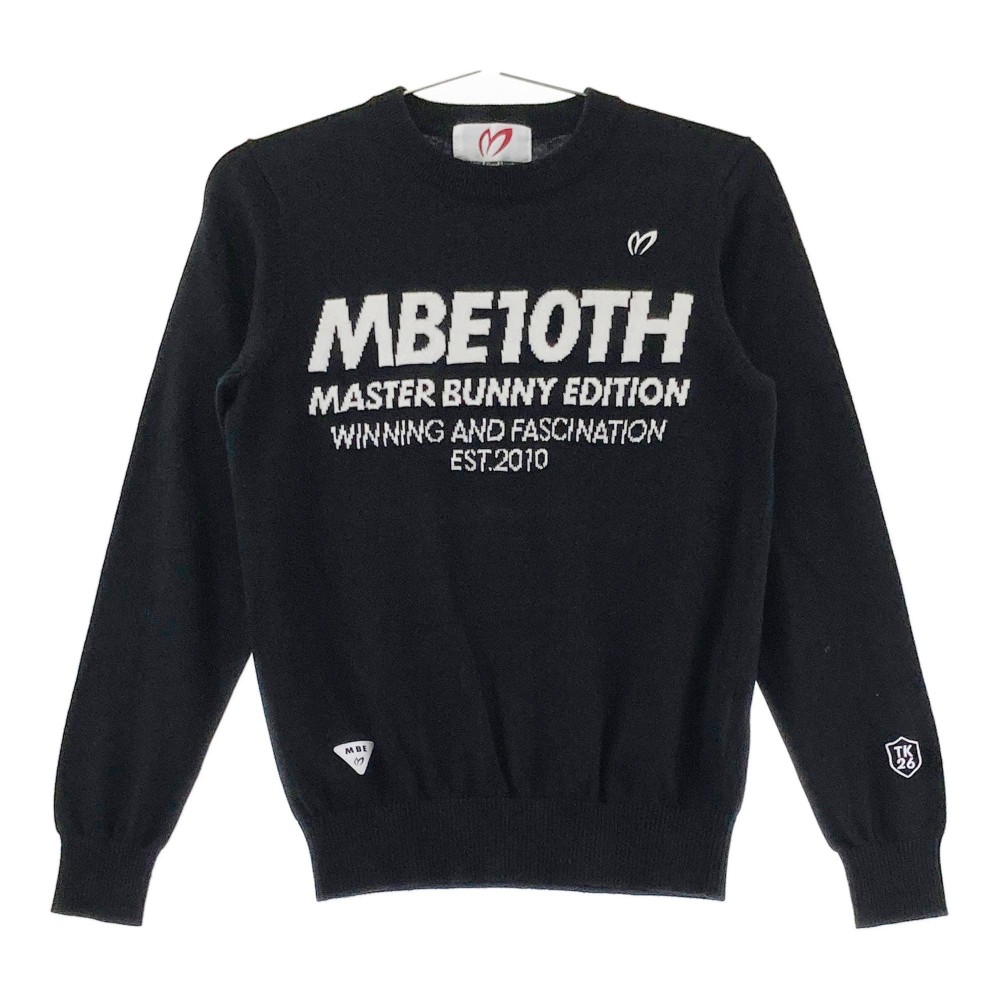 MASTER BUNNY EDITION マスターバニーエディション 759-0170102 カシミア混 ニットセーター ブラック系 0 【中古】ゴルフウェア レディース|中古ゴルフウェア通販STST
