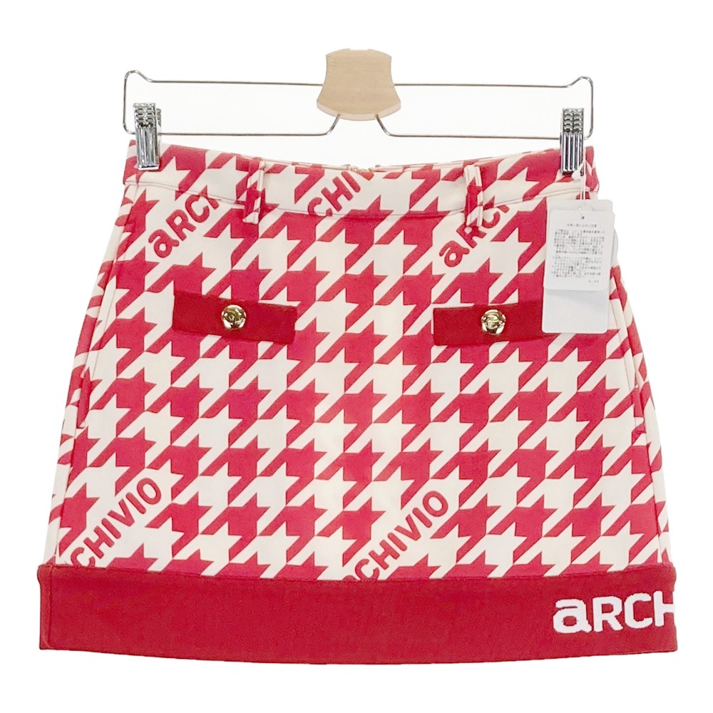ARCHIVIO アルチビオ A416924 2024年 スコート チドリ 赤いこと系 38 【中古】ゴルフお召しもの レディース