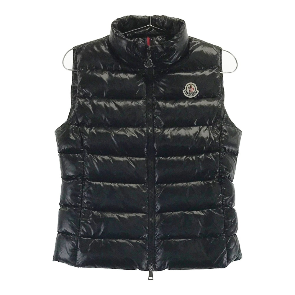 美品★MONCLER 切替 ダウン×ニット ダウンベスト ワッペン付 S モンクレール MONCLER TORCON トルコン ワッペン ベロア切替