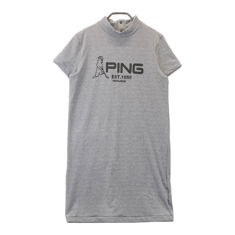 楽天市場】PING ピン 半袖ワンピース 総柄 ホワイト系 L 【中古