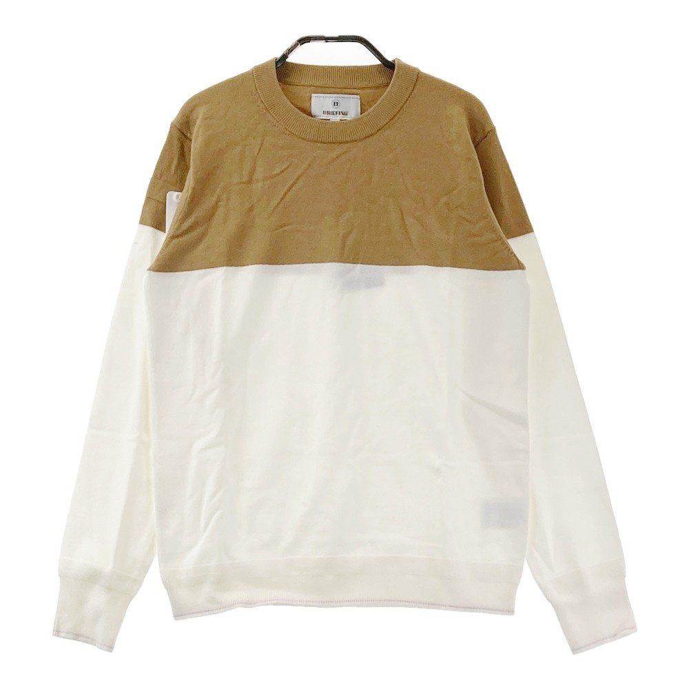 BRIEFING GOLF ブリーフィング  編み物スウェーター  赤銅色系 S 【中古】ゴルフ御召しもの レディース