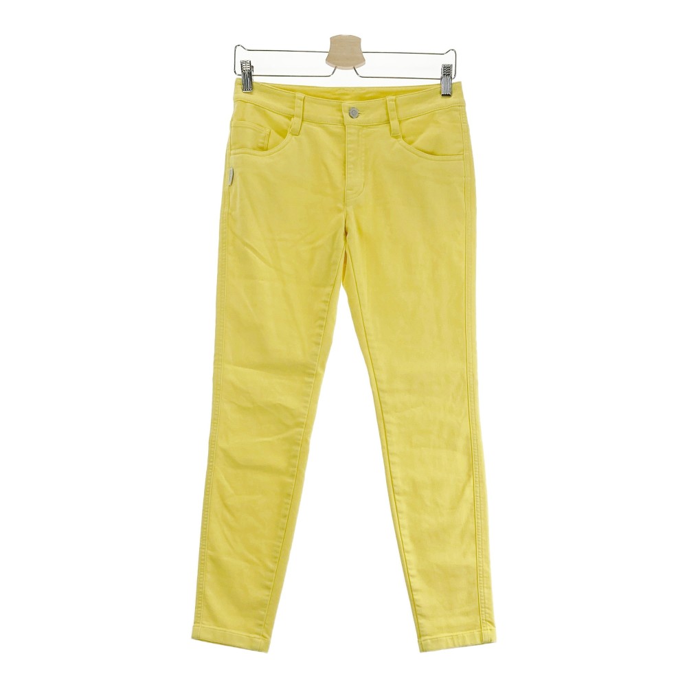 JACK BUNNY ジャックバニー ストレッチパンツ イエロー系 1 【中古】ゴルフウェア レディース
