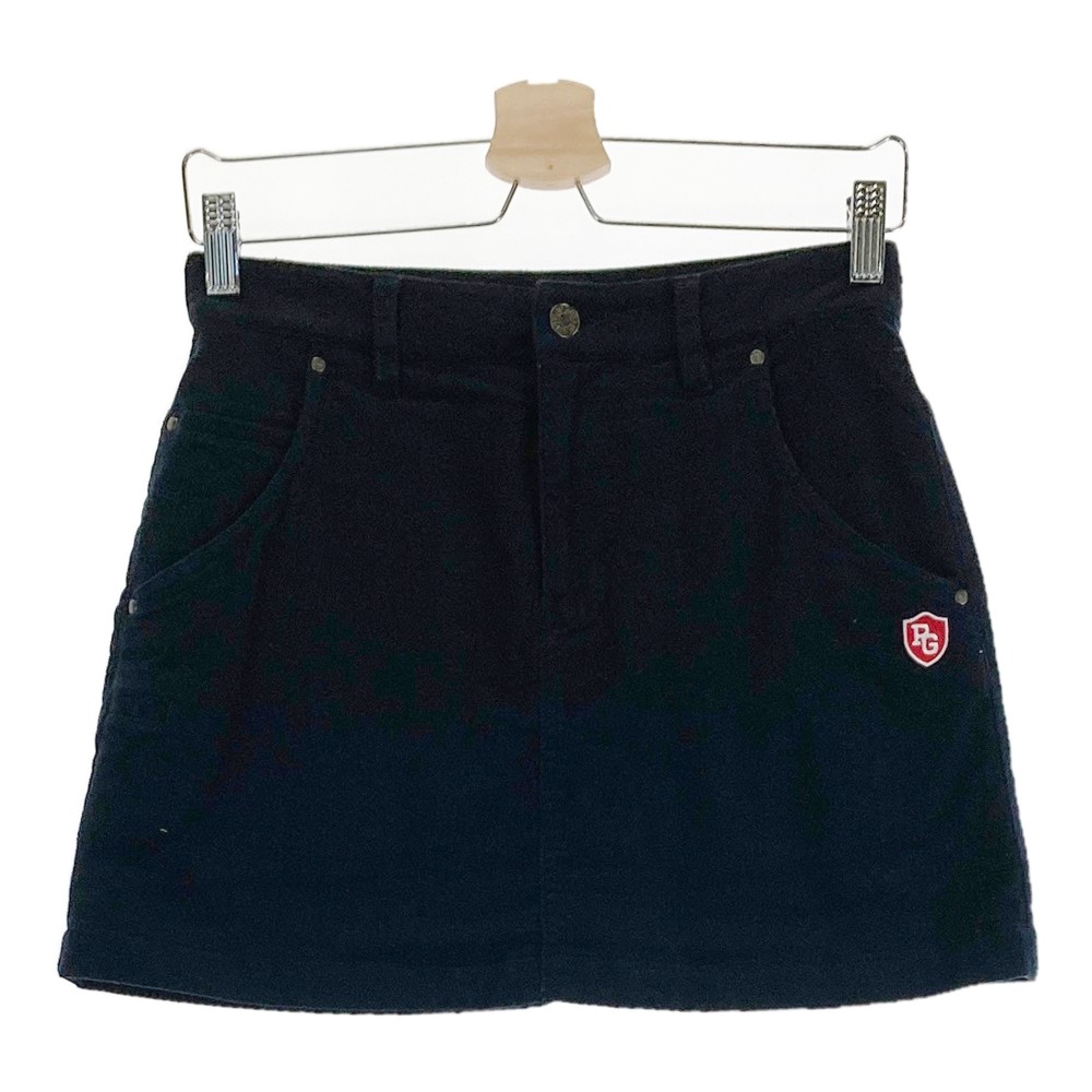PEARLY GATES パーリーゲイツ 裏起毛 ストレッチスカート ネイビー系 00 【中古】ゴルフウェア レディース