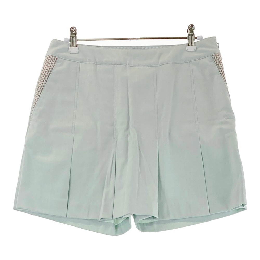 ZOY ゾーイ キュロットスカート 総柄 グリーン系 40 【中古】ゴルフウェア レディース