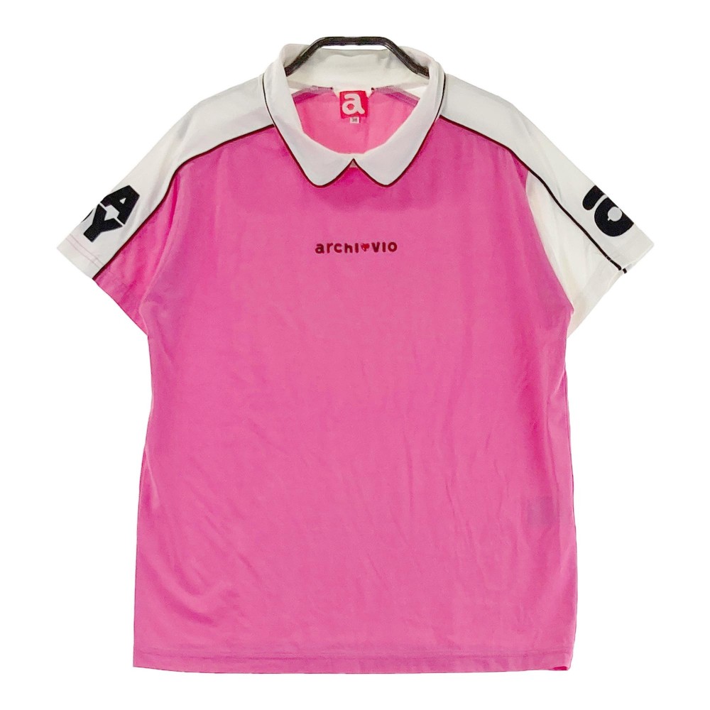 ARCHIVIO アルチビオ 襟付 半袖Tシャツ ピンク系 38 【中古】ゴルフウェア レディース