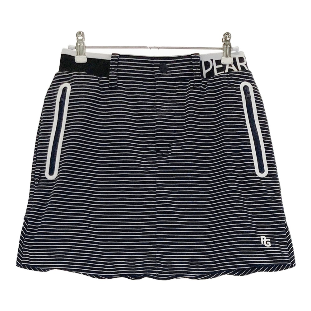 PEARLY GATES パーリーゲイツ 2024年モデル ストレッチスカート ボーダー柄 ネイビー系 0 【中古】ゴルフウェア レディース|中古ゴルフウェア通販STST