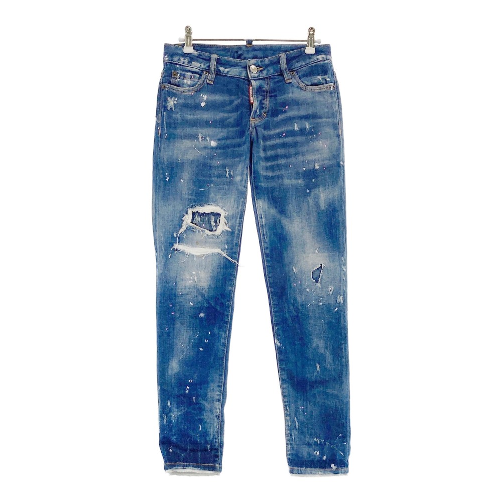 DSQUARED2 ディースクエアード S72LB0075 デニムパンツ JENNIFER JEANS ブルー系 34 【中古】レディース