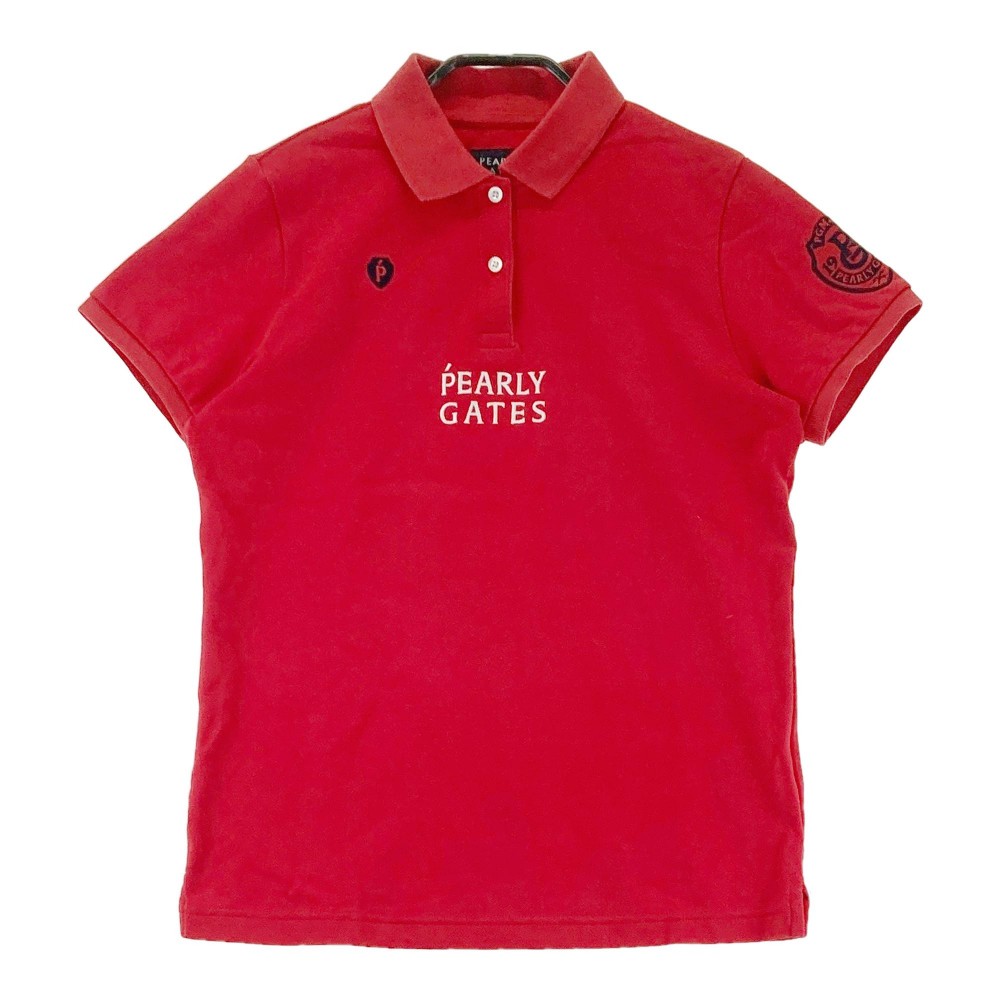 PEARLY GATES ゴルフ長袖ポロシャツ　ピンク色 1-240101456210-m-01-pl.jpg