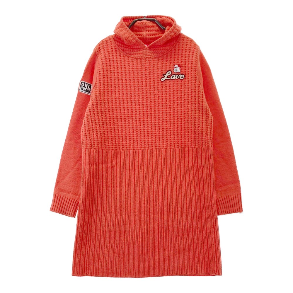 ARCHIVIO アルチビオ ニット ワンピース オレンジ系 38 【中古】ゴルフウェア レディース