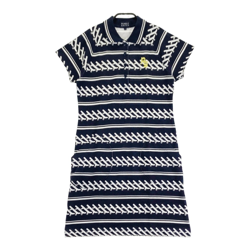 楽天市場】PEARLY GATES パーリーゲイツ 半袖ワンピース ネイビー系 1