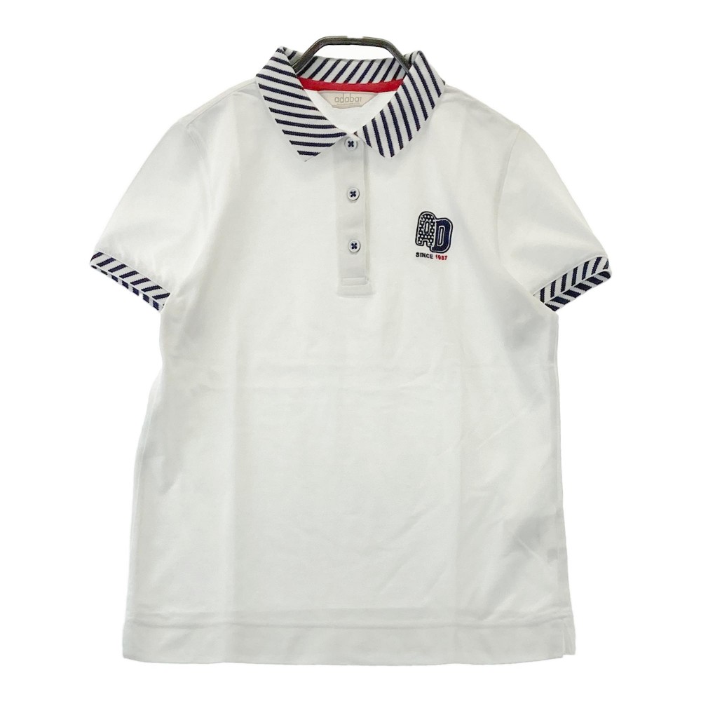 adabat（アダバット） ホワイト ポロシャツ ドライワッフルポロシャツ（ポロシャツ） | adabat(Men