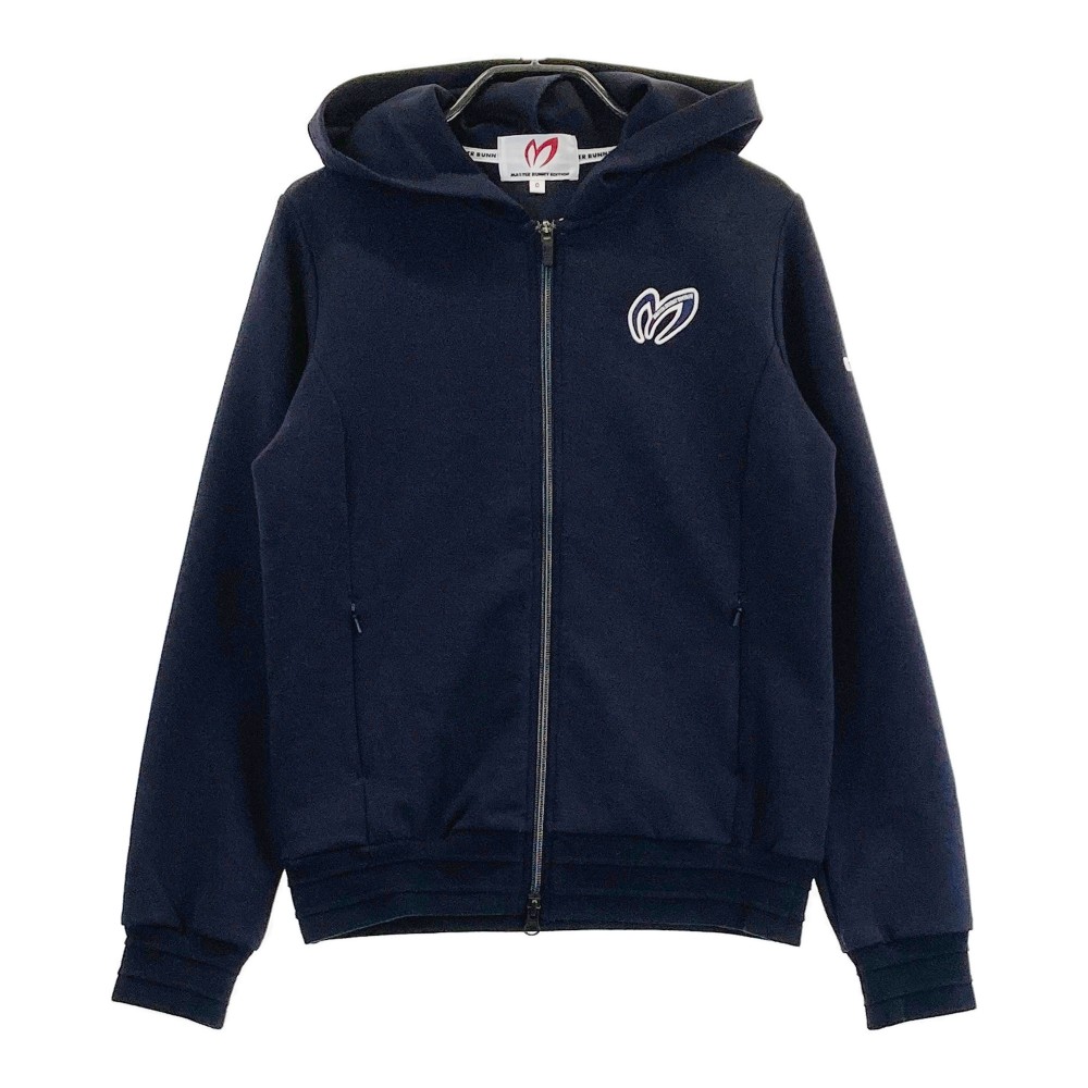 MASTER BUNNY EDITION マスターバニーエディション 長袖ジップパーカー ネイビー系 0 【中古】ゴルフウェア レディース