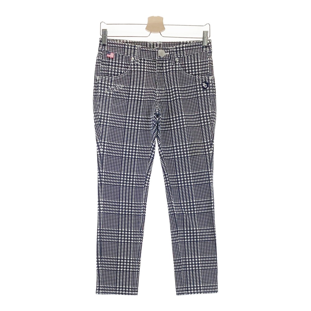 PEARLY GATES パーリーゲイツ パンツ 千鳥 ネイビー系 0 【中古】ゴルフウェア レディース 7,814円