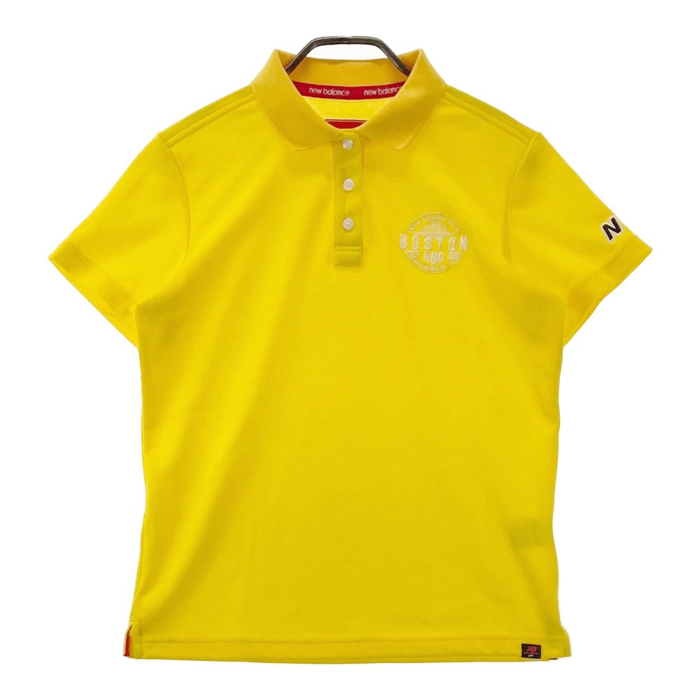NEW BALANCE GOLF ニューバランス 半袖ポロシャツ イエロー系 2 【中古】ゴルフウェア レディース