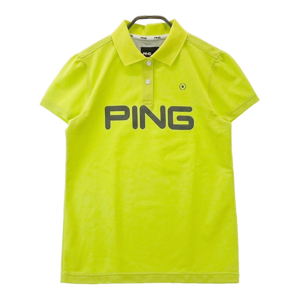 PING ピン 半袖ポロシャツ グリーン系 M 【中古】ゴルフウェア レディース