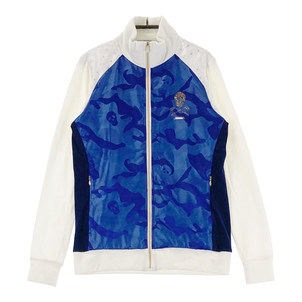 MARK&LONA マークアンドロナ ジップジャケット カモフラ 迷彩柄 ネイビー系 WM 【中古】ゴルフウェア レディース｜中古ゴルフウェア通販STST