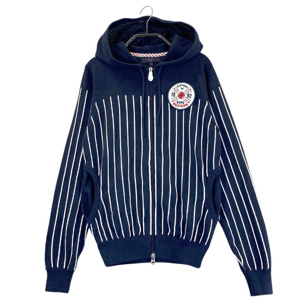 CALLAWAY キャロウェイ ニットパーカー ネイビー系 M 【中古】ゴルフウェア レディース