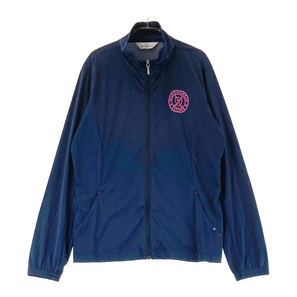 MUNSING WEAR マンシングウェア ジップジャケット ネイビー系 L 【中古】ゴルフウェア レディース
