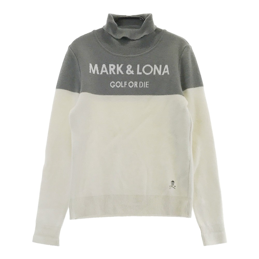 サイズ：M MARK&amp;LONA マークアンドロナ  ウール混 ニットセーター  グレー系 [240101449024] ゴルフウェア レディース ストスト 楽天市場】MARK&LONA マークアンドロナ ウール混 ニットセーター