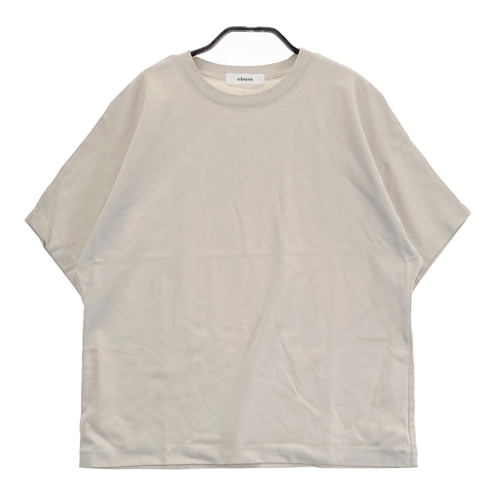 美品　エブール　超長綿スーピマコットン ショートスリーブ Tee　38　ベージュ 美品 エブール 超長綿スーピマコットン ショートスリーブ Tee 38
