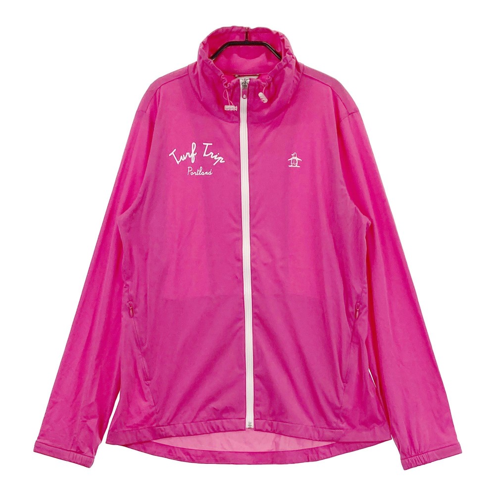 MUNSING WEAR マンシングウェア 長袖 ジップジャケット ピンク系 L 【中古】ゴルフウェア レディース