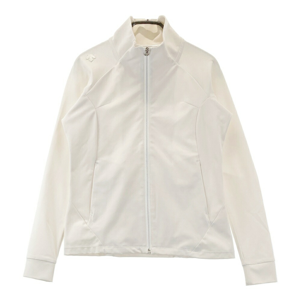DESCENTE GOLF ジップジャケット レディースジャージ M ホワイト デサントゴルフ DESCENTE ゴルフ 【直営店限定】フルジップジャケット