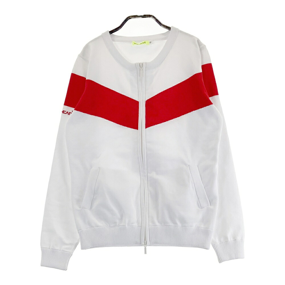 VIVA HEART ビバハート ニットジャケット ホワイト系 42 【中古】ゴルフウェア レディース
