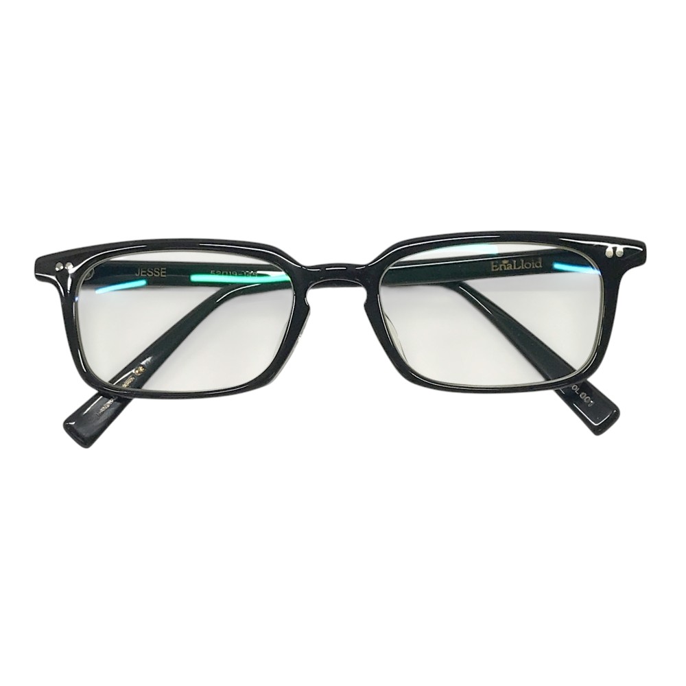 ENALLOID エナロイド  JESSE 眼鏡 ひな形  黒いこと系 52□19-145 【中古】レディース