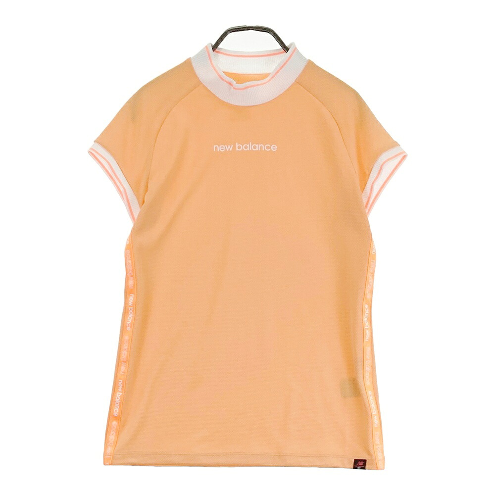 NEW BALANCE GOLF ニューバランス モックネック 半袖Tシャツ オレンジ系 1 【中古】ゴルフウェア レディース