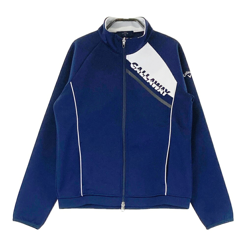 CALLAWAY キャロウェイ 長袖 ジップジャケット ネイビー系 S 【中古】ゴルフウェア レディース