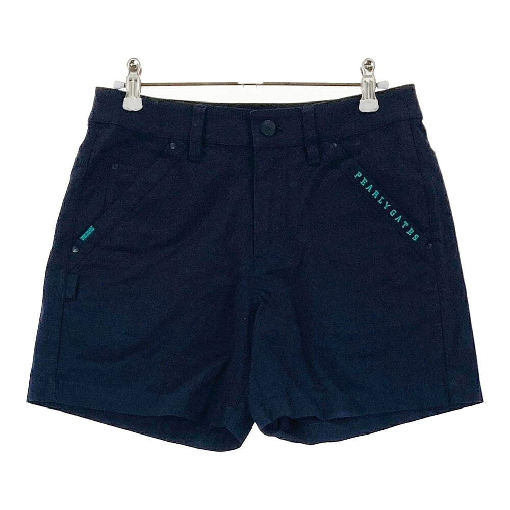 PEARLY GATES パーリーゲイツ 30周年 ショートパンツ ネイビー系 00 【中古】ゴルフウェア レディース