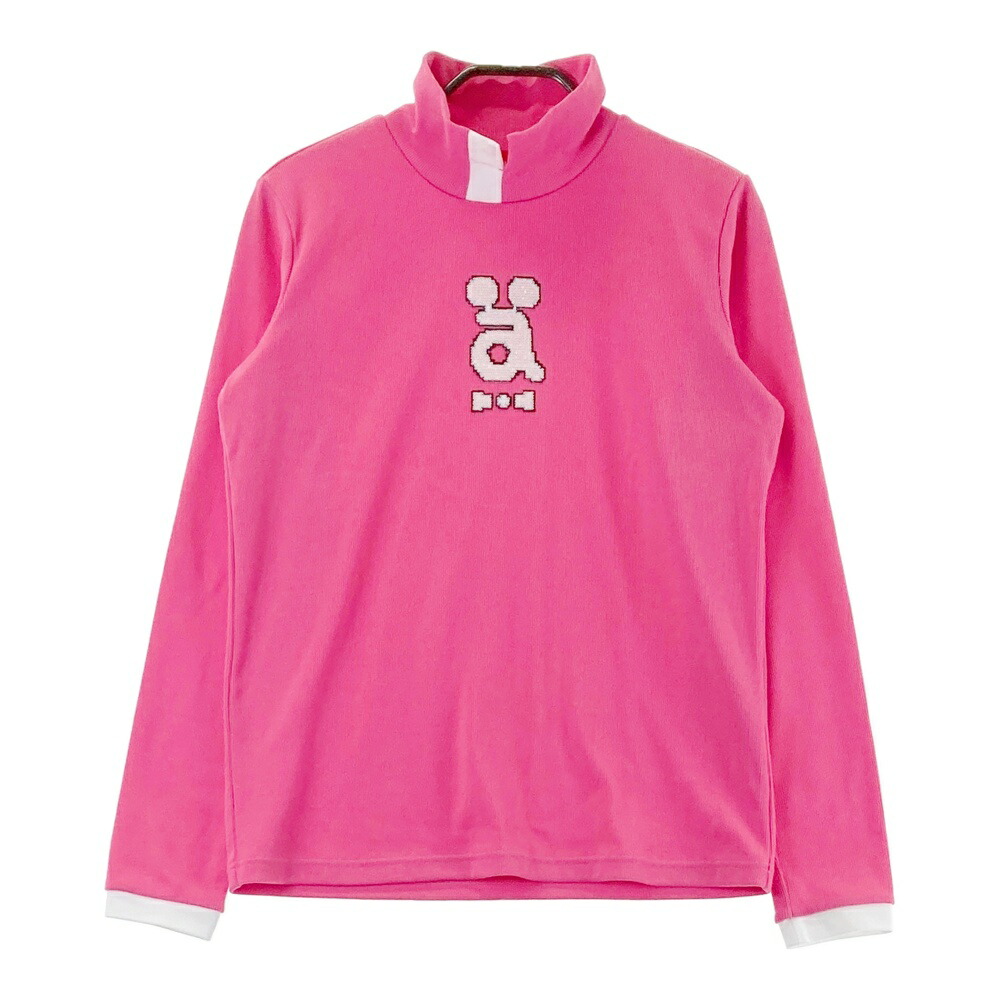 ARCHIVIO アルチビオ ハイネック 長袖Tシャツ ピンク系 38 【中古】ゴルフウェア レディース