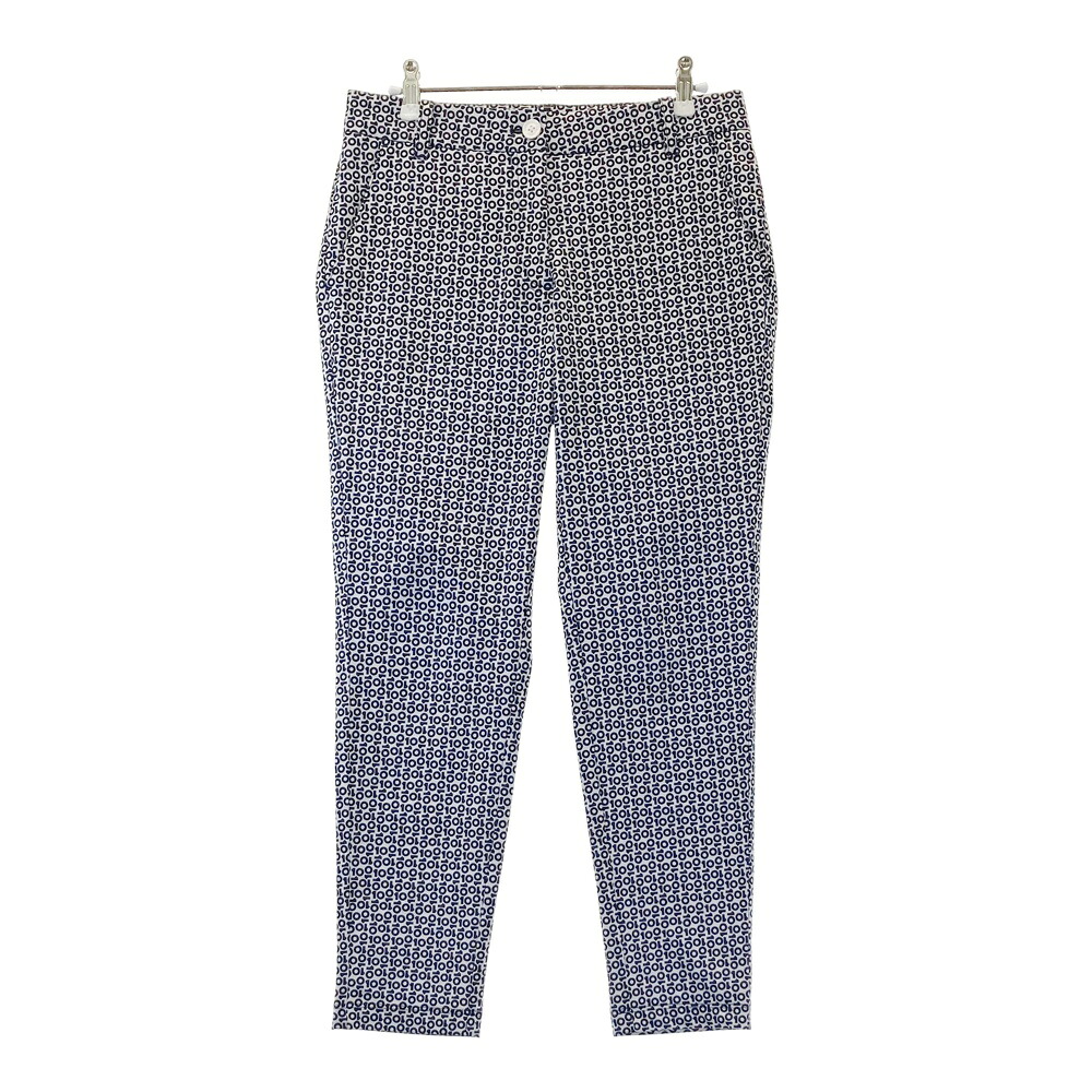 AND PER SE アンパスィ ストレッチロングパンツ 総柄 グレー系 M 【中古】ゴルフウェア レディース