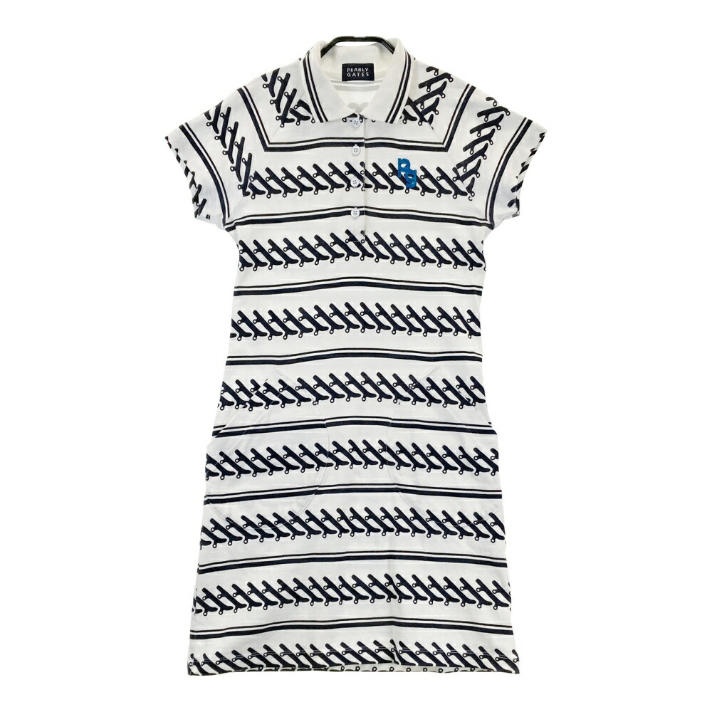 【美品】パーリーゲイツ ゴルフウェア 半袖 ワンピース チェック柄 レディース 楽天市場】PEARLY GATES パーリーゲイツ 半袖ポロワンピース